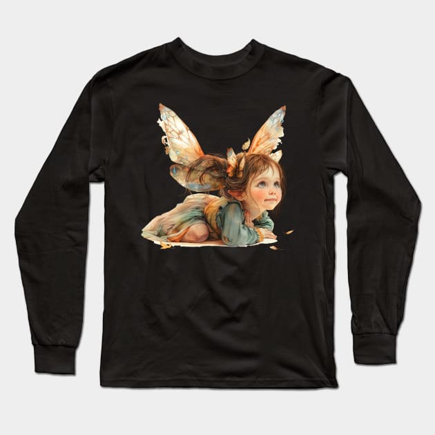 Little Fairy Long Sleeve T-Shirt by feafox92